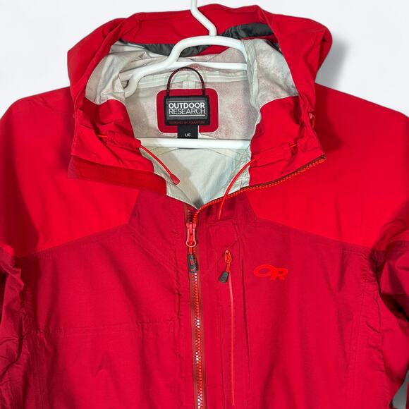 Outdoor Research Bolin Jacket Peru Patches Mens L Lightweight Full Zip Packable - Picture 3 of 13